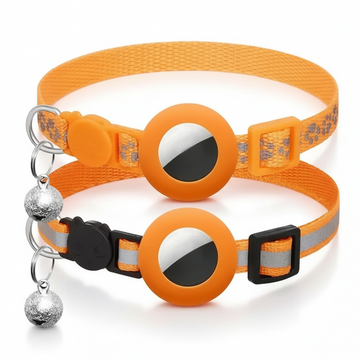 Collar de Seguridad Ajustable para Gato con AirTag