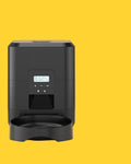 Comedero automático inteligente ANIMALZO negro con pantalla LCD para programar porciones de comida de perros y gatos