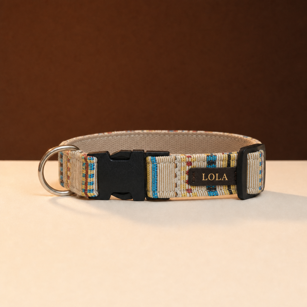 Collar Ruta, dibujo Pueblo, foto de estudio