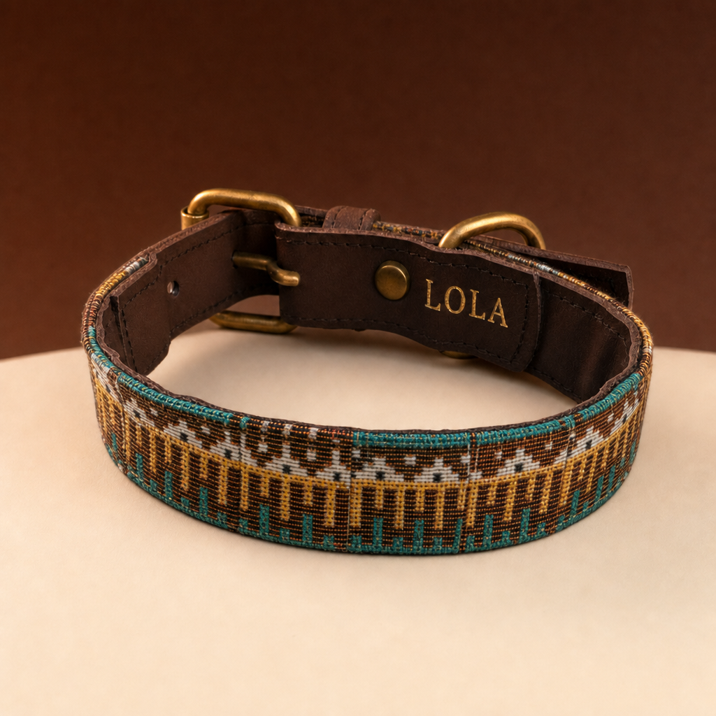 Collar Sierra, dibujo Romería, foto de estudio